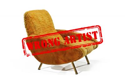 Attribution error for a $5,700 lounge chair to Marco ZANUSO