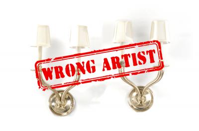 Attribution error at Sotheby's for $60,000 sconces to Emile-Jacques RUHLMANN