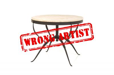 Attribution error at Piasa & Wright for a $22,800 table to René PROU